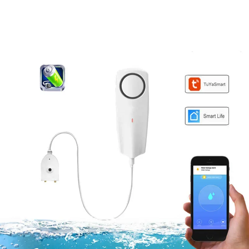 for alerts smart life tuya app wifi liquid leak sensor wireless water level detector leakage alarm 1