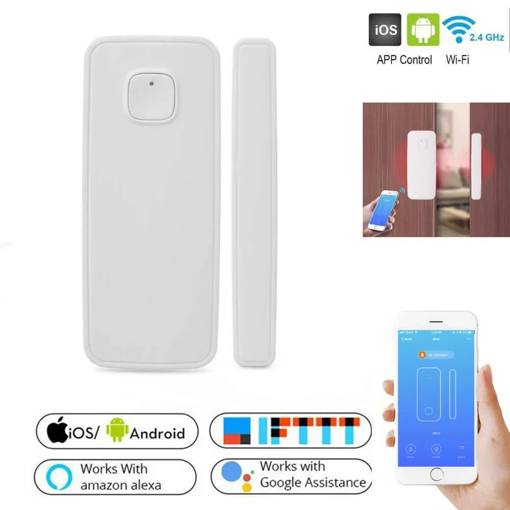 for alexa app wifi wireless smart door window sensor detector security sensor 1