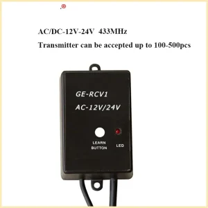 remote for 433mhz ge rcv1 receiver 1