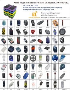 wireless rf door remote control multi frequency 280 868mhz key opener